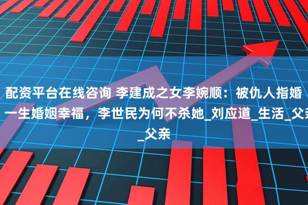 配资平台在线咨询 李建成之女李婉顺：被仇人指婚，一生婚姻幸福，李世民为何不杀她_刘应道_生活_父亲